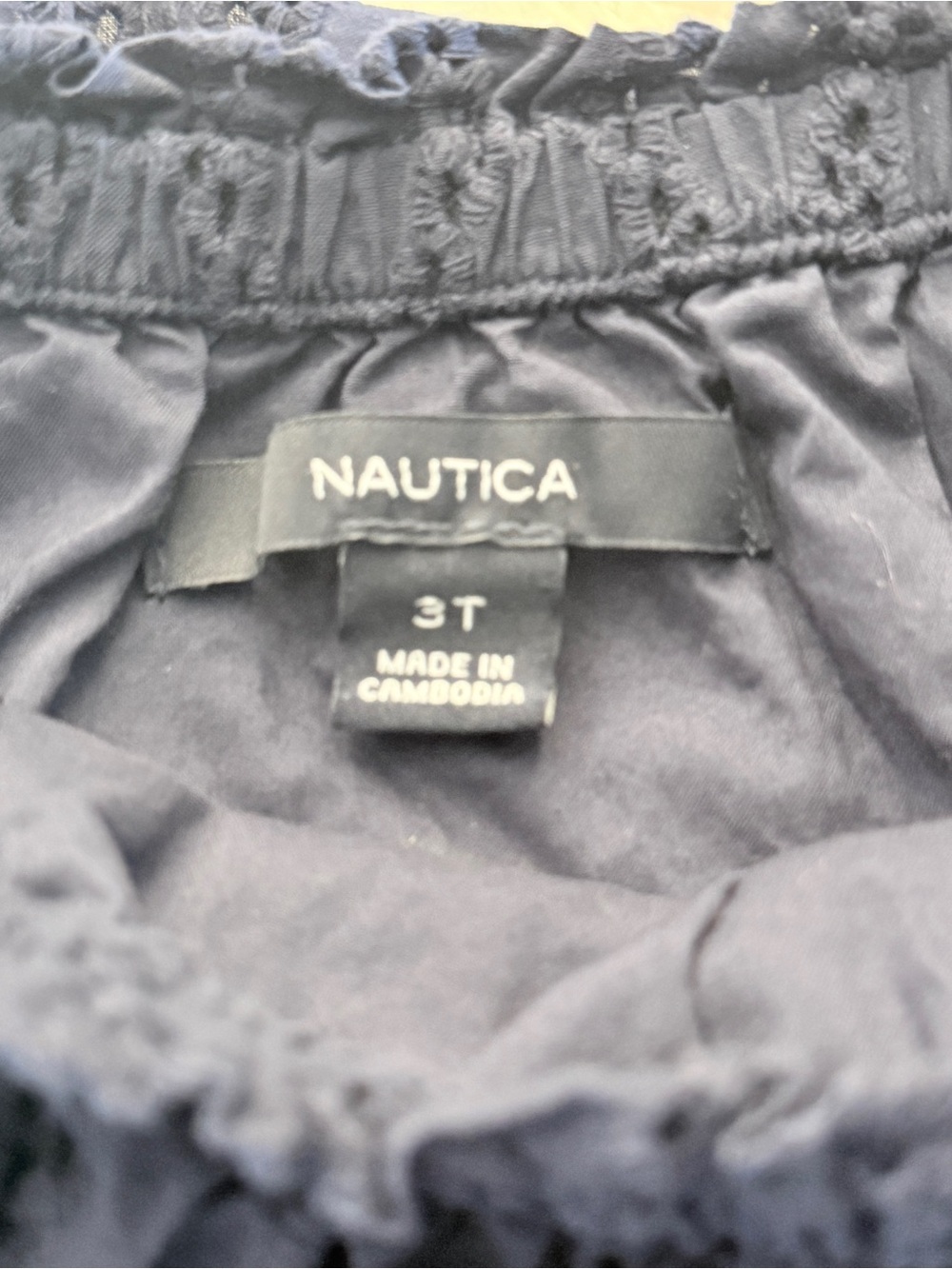 Summer Dress Lot Sz 2T 3T Nautica Penelope Mack Blue Eyelet Floral Layered DWW - Picture 4 of 10